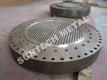 Cina Drilled B265 Gr2 / SA105 Explosion Bonded Clad Plate Tubesheet for Heat Exchangers pemasok