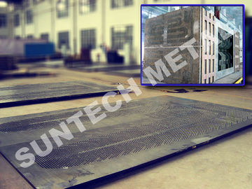 Cina Gr.2 / 516 Gr.70N Titanium Clad Plate Square Tubesheet for Steam Turbine pemasok
