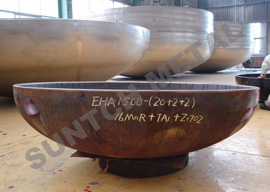 Cina Zirkonium dan Carbon Steel Pressure Vessel Clad Head pemasok